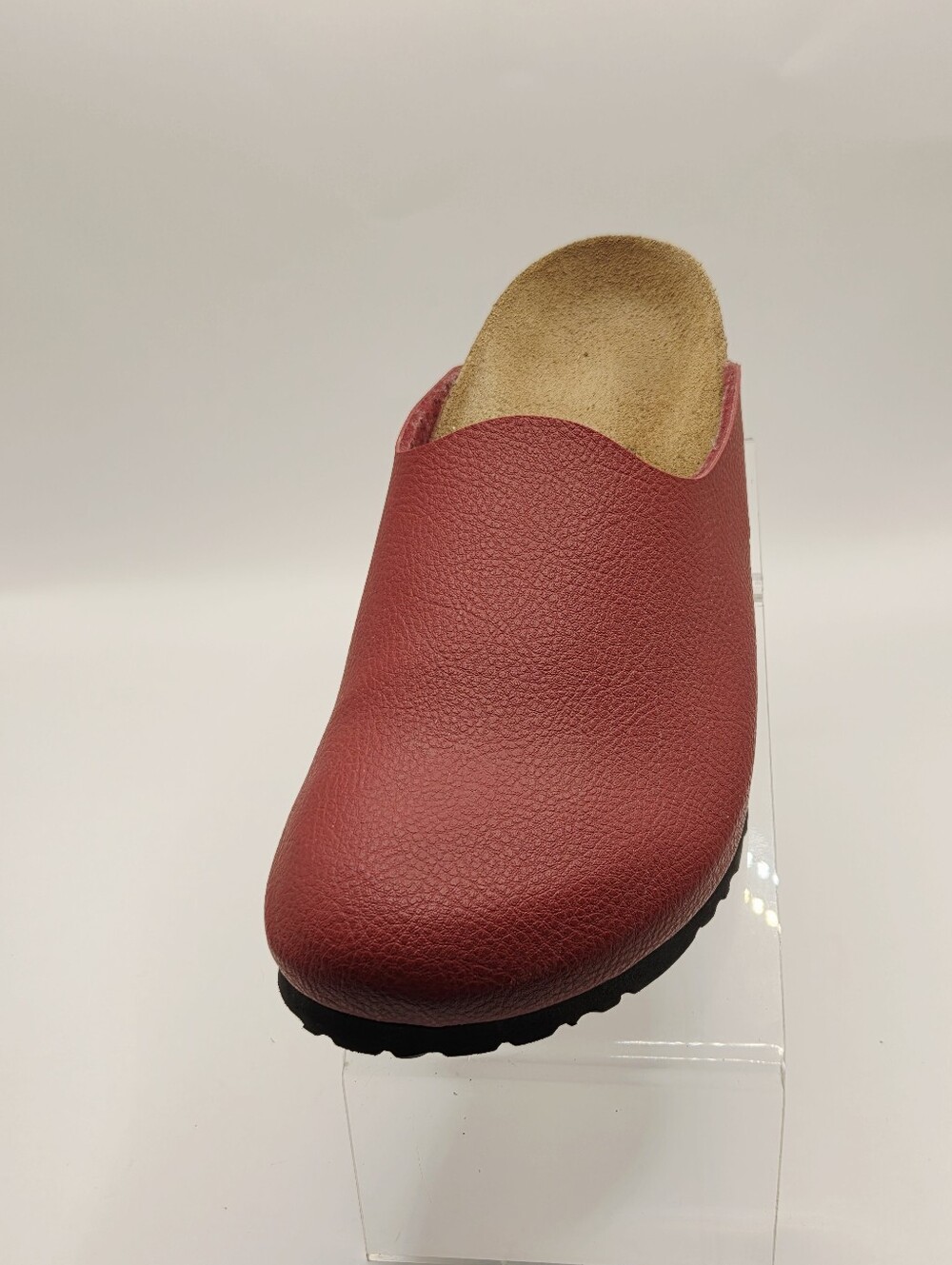 Birki’s By Birkenstock Camden Clogs/Red Pebble Leather Size 40/US Ladies Size 9 - Picture 2 of 7